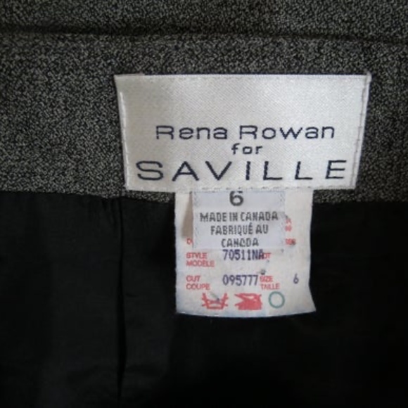 Rena Rowan for Saville Grey Wool Blend Midi Skirt - Picture 7 of 7